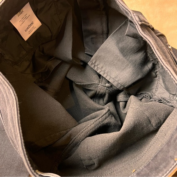 TOTEME Faded Black High-Rise Classic Straight Leg Slim Fit Jeans - Size 30 - Picture 5 of 13